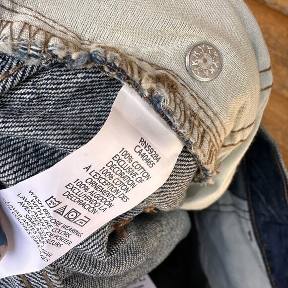 Childrens Place Bootcut Semi-Evasee Blue Jeans Size 20 Waist 34  Slim Fit Cotton - Picture 8 of 13